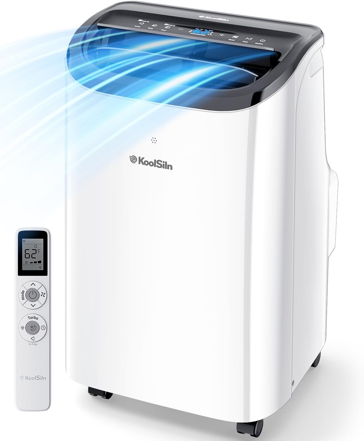 12,000 BTU Portable AC Unit with 3-in-1 Function, Cools 550 Sq.Ft, Includes Window Kit & Remote Control for Bedroom Use