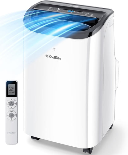 12,000 BTU Portable AC Unit with 3-in-1 Function, Cools 550 Sq.Ft, Includes Window Kit & Remote Control for Bedroom Use