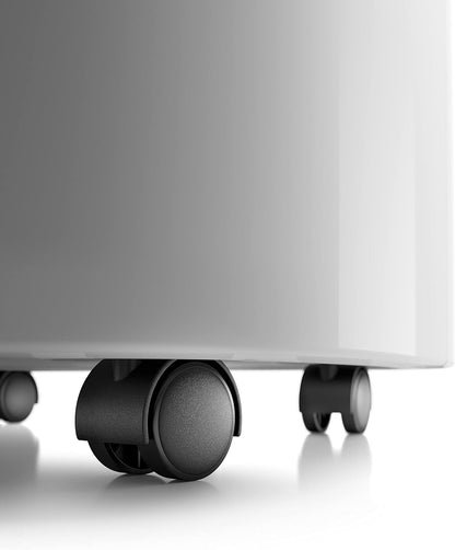 De'Longhi Pinguino PACEM77 Silent Portable 9,600 BTU Air Conditioner with Real Feel Technology, 3 in 1 Air Conditioning Unit, Rooms up to 70m³, A Energy Efficiency, Window Kit Included, White