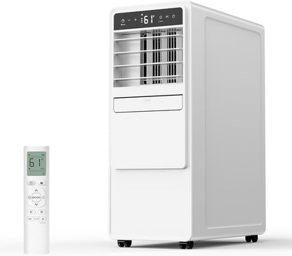 12000BTU Portable Air Conditioners with Remote, Floor Standing Cooling Portable AC Unit with Fan & Dehumidifier,Sleep and Timer Mode,For Room up to 500 sq.ft, Windows Sealing Kit Included