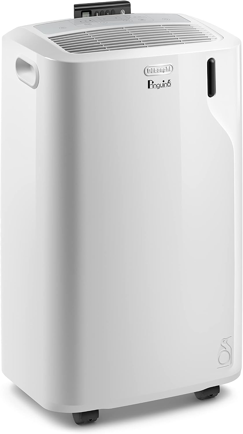 De'Longhi Pinguino PACEM77 Silent Portable 9,600 BTU Air Conditioner with Real Feel Technology, 3 in 1 Air Conditioning Unit, Rooms up to 70m³, A Energy Efficiency, Window Kit Included, White