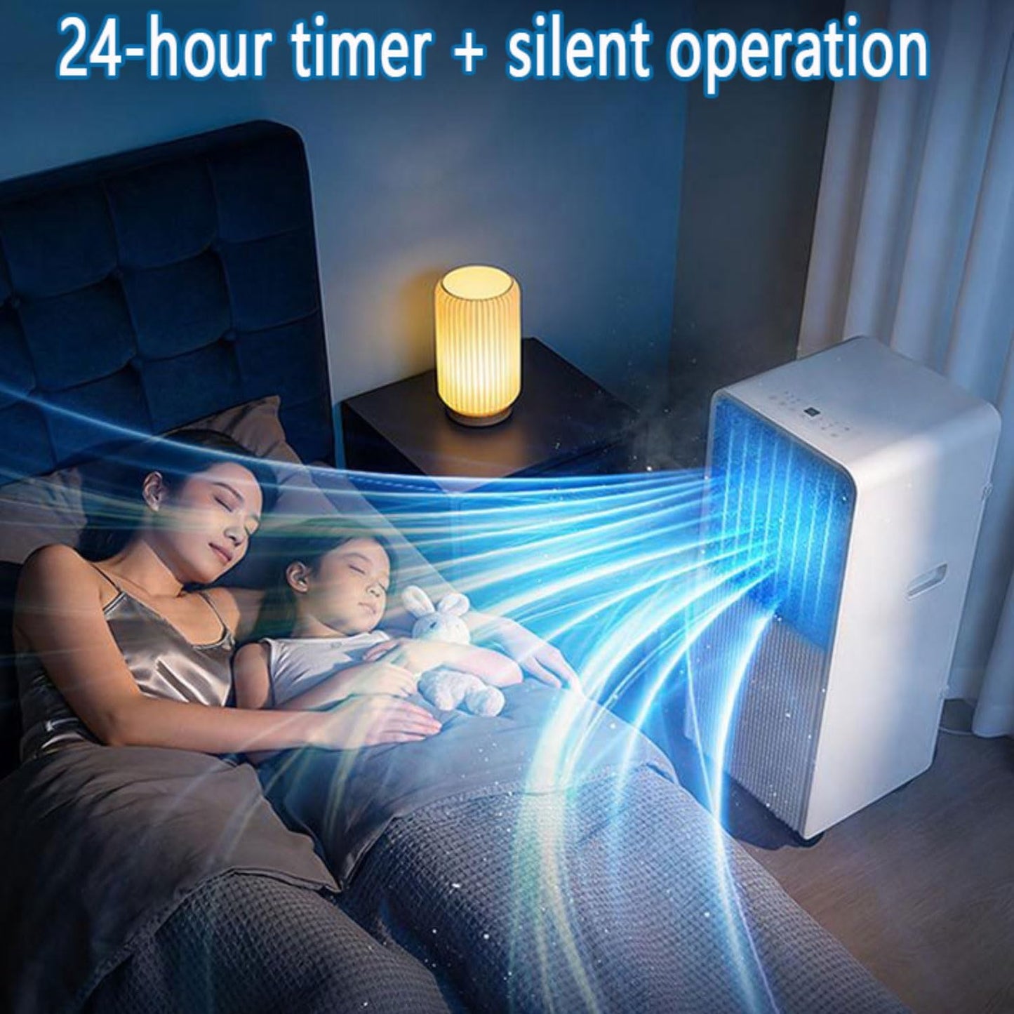10,000 BTU Portable Air Conditioner with Cool, Dehumidifier & Fan Modes, Covers Up to 300 sq. ft, Quiet Cooling for Bedrooms with Remote Control, 24h Timer & Window Kit