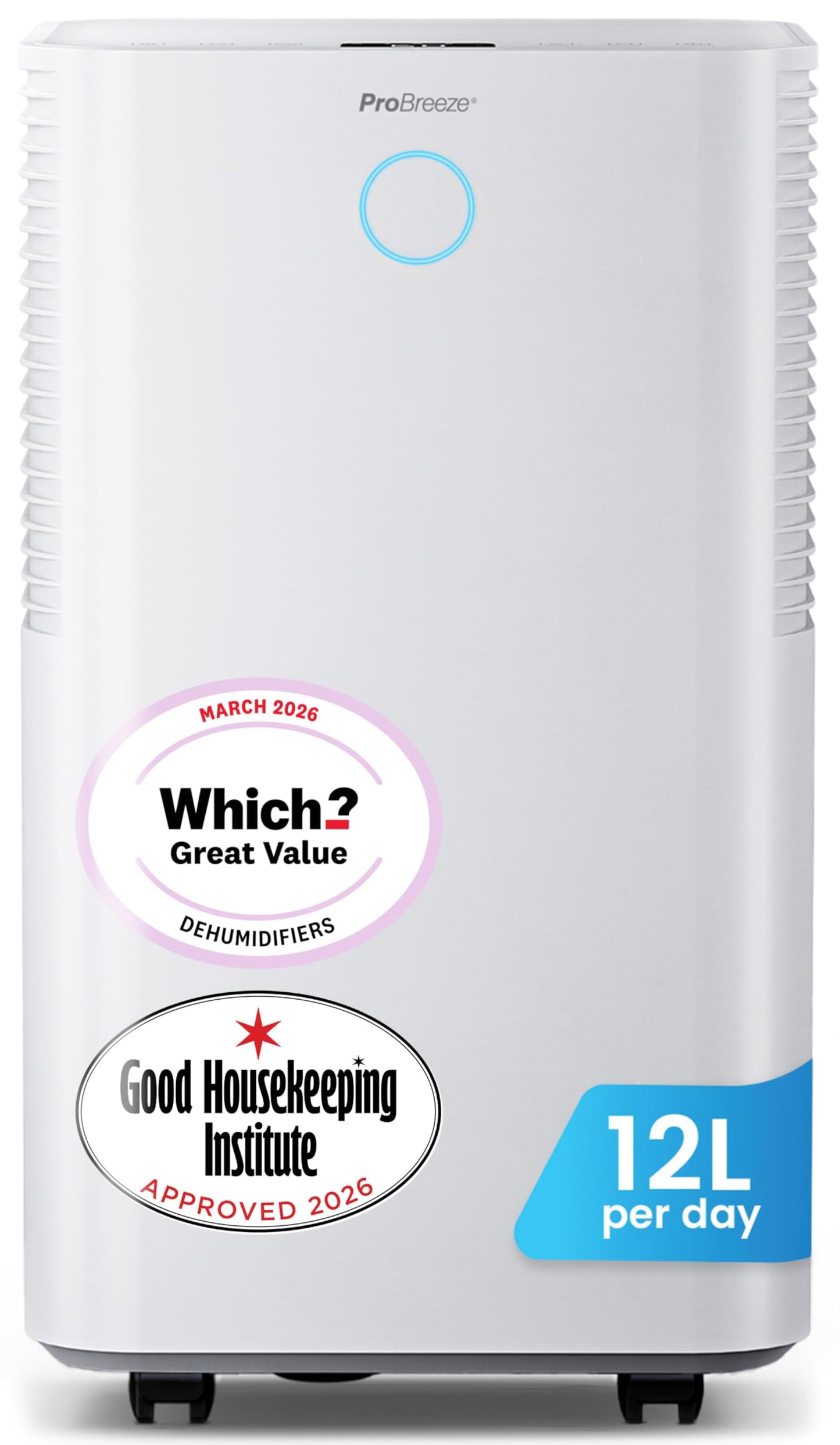 Pro Breeze® 20L OmniDry WiFi Dehumidifier with Automatic Humidity Sensor & Display, Sleep Mode, 24Hr Timer, Laundry Drying, Continuous Drainage with Smart App - WHICH? BEST BUY DEHUMIDIFIER AWARD