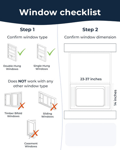 Windmill Window Air Conditioner - Quiet & Smart, Easy Install, Voice-Enabled, Remote & App Control AC Unit - 10,000 BTU Inverter w/WhisperTech