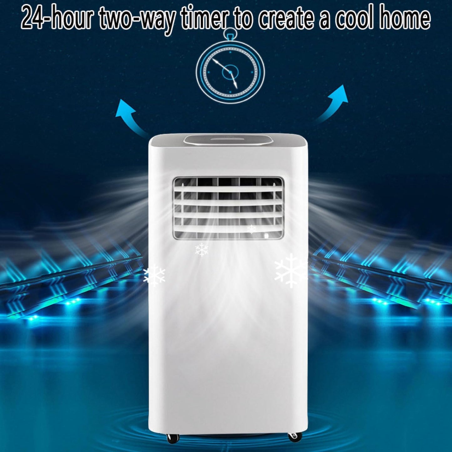 Portable Air Conditioner 12000 BTU Cooling Fan with Dehumidifier, Remote Control, Window Kit, Oscillating AC Unit for Home Office Bedroom