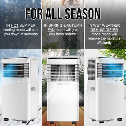 Belaco 9000 BTU Air Conditioning Unit 4in1 Cooling Portable Air Conditioner | With Fan & Dehumidifier Modes, Includes Window Kit for Easy Setup, Good Housekeeping Institute Approved