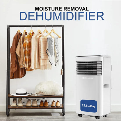 Belaco 9000 BTU Air Conditioning Unit 4in1 Cooling Portable Air Conditioner | With Fan & Dehumidifier Modes, Includes Window Kit for Easy Setup, Good Housekeeping Institute Approved