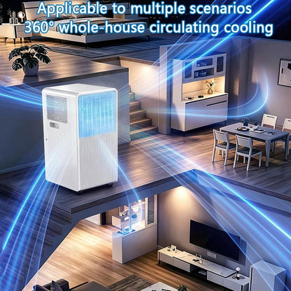 10,000 BTU Portable Air Conditioner with Cool, Dehumidifier & Fan Modes, Covers Up to 300 sq. ft, Quiet Cooling for Bedrooms with Remote Control, 24h Timer & Window Kit